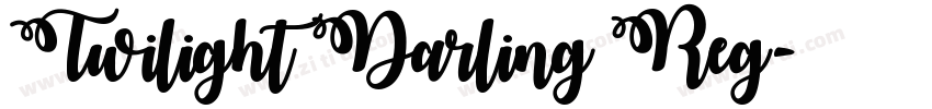 Twilight Darling Reg字体转换